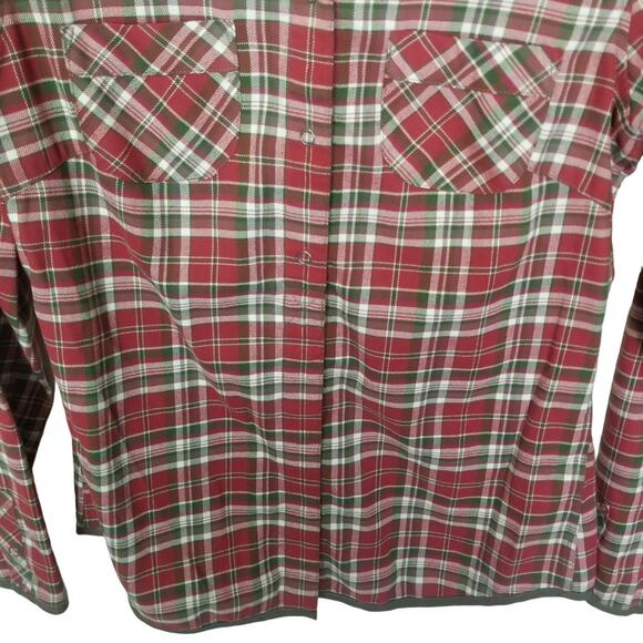 Mammut Womens Plaid Flannel Shirt Size S Gorpcore Casual Grunge Outdoor Snap Up - Picture 3 of 10